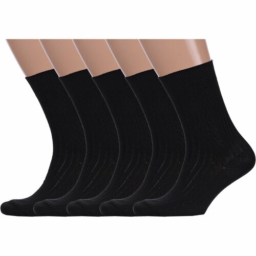 Носки HOBBY LINE, 5 пар, размер 27, черный носки hobby line 5 пар размер 29 бежевый