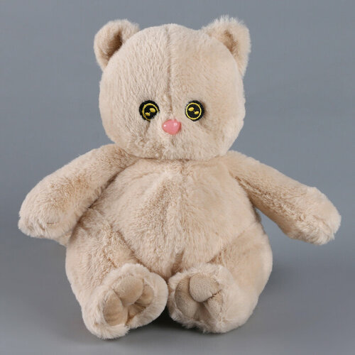Мягкая игрушка Котик 25 см цвет кремовый 1340₽