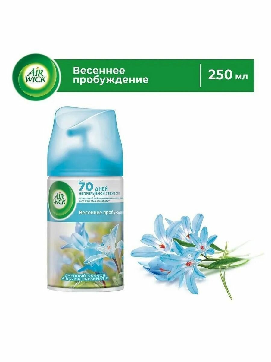 Сменный баллон для Air Wick Freshmatic Pure Весеннее пробуждение 250мл - фото №4