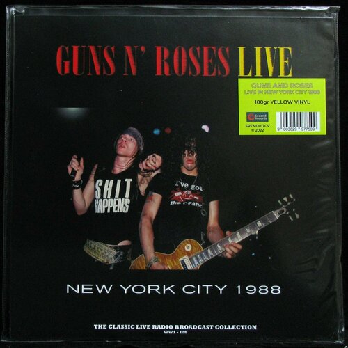 виниловая пластинка guns n roses llive in new york city 1988 colour yellow marbled Виниловая пластинка Second Guns N' Roses – Live (New York City 1988)