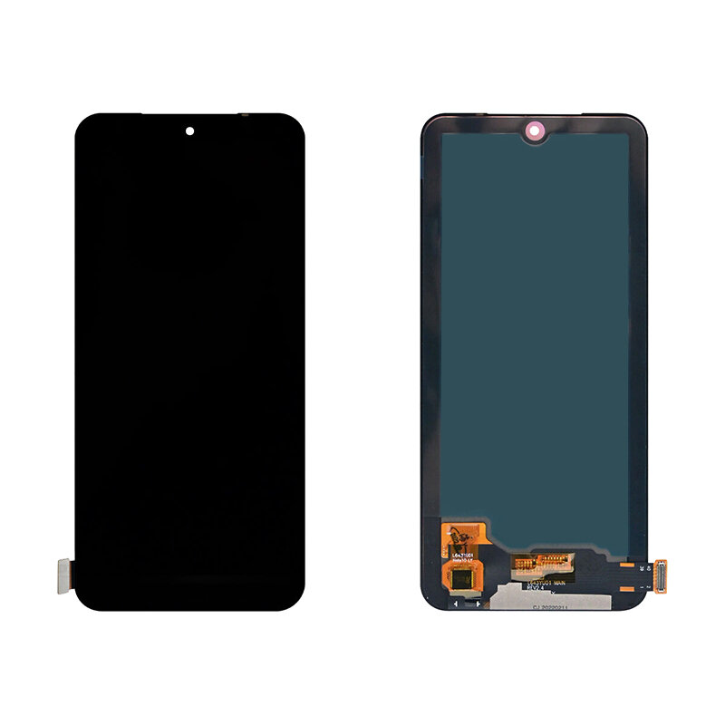 Дисплей (экран) в сборе с тачскрином для Xiaomi Redmi Note 10, Redmi Note 10S черный (OLED) / 1080x2400