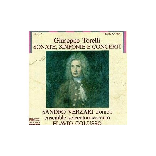 Audio CD раритет! TORELLI, GIUSEPPE - Concerto Etienne Roger 188, Sonata G. 1, Sinfonia G. 2, Sinfonia G. 3, Sinfonia G. 4, Sonata G. 5, Sonata G. 6, Sonata G. 7, Sinfonia G. 8 Verzari, Sandro, Colusso, Flavio (1 CD)