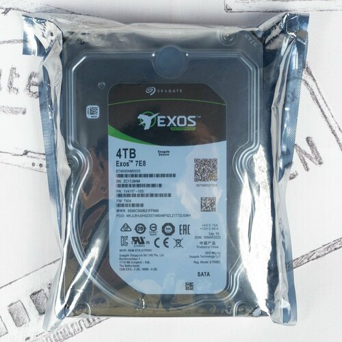 35 жесткий диск Seagate Exos 7E8 4Tb 1034700₽