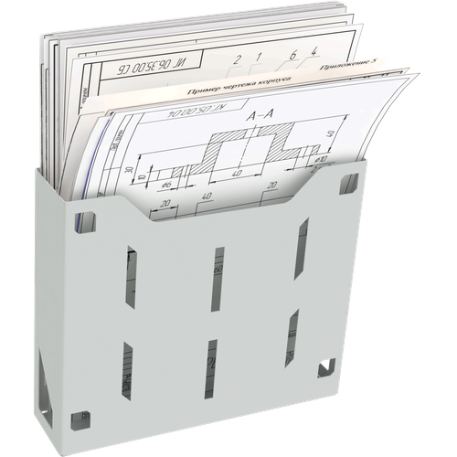 Полка для бумаг PDB A4(RAL7035)