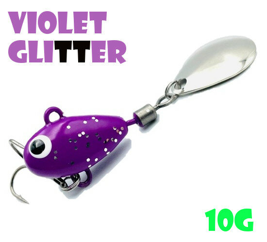 Тейл-Спиннер Uf-Studio Hurricane 10g #Violet Glitter