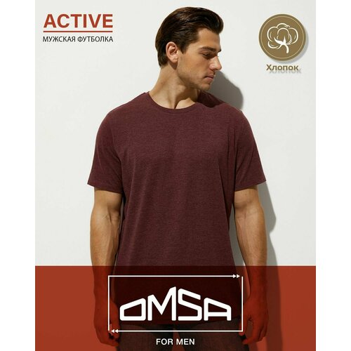 фото Футболка omsa, размер 2xl, красный