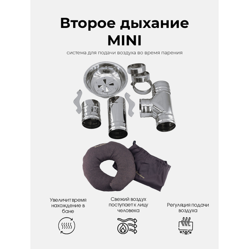 Система для подачи свежево воздуха в бане Второе дыхание MINI во время парения