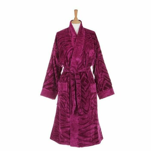 Халат Roberto Cavalli, размер L/XL, фиолетовый халат длинный рукав пояс ремень банный халат размер l xl серый