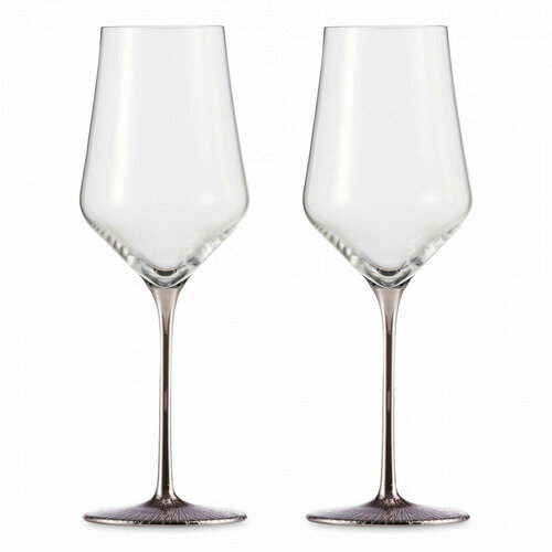 Набор бокалов для белого вина, 2 шт, цвет ножки-платиновый, 380 мл 75851830 Ravi