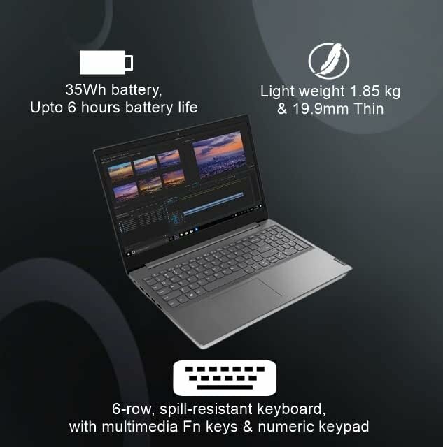 Ноутбук 156" Lenovo V15-IGL Celeron N4020/4Gb/256Gb SSD/156" HD/DOS Серый (82C3001NAK)