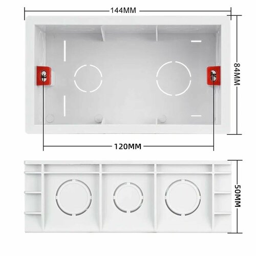 Подрозетник прямоугольный монтажная коробка для Xiaomi Aqara 120 329₽