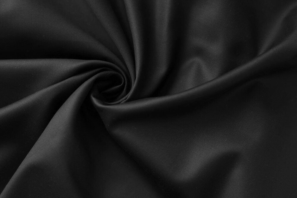 фото Ткань костюмно-плательная шерсть черная