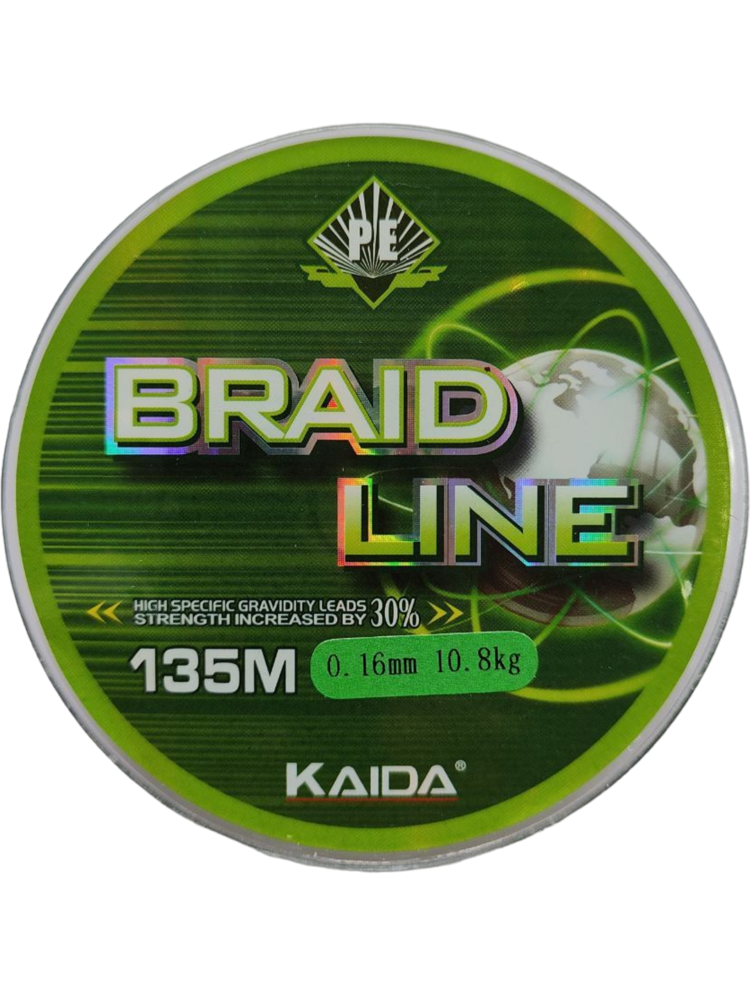 Плетеный шнур BRAID LINE Каида green 135m 0,16 мм 10.8кг