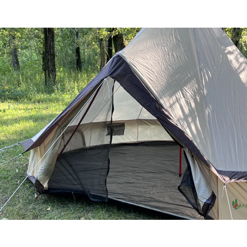 Шатер туристический с полом летняя 8-местная MirCamping MIR-2907/ палатка туристическая куб/ Шатер-юрта с армированным полом /беседка для дачи