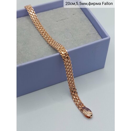 Браслет-цепочка FJ Fallon Jewelry, 1 шт., размер 20 см, размер one size, золотистый, желтый