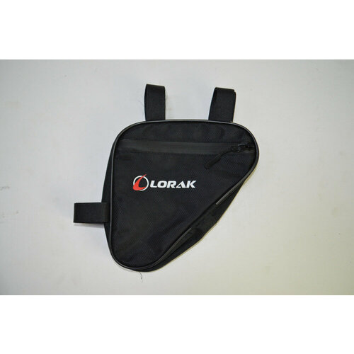 Велосумка Lorak 454 под раму 19,5х20х5см черно-черный