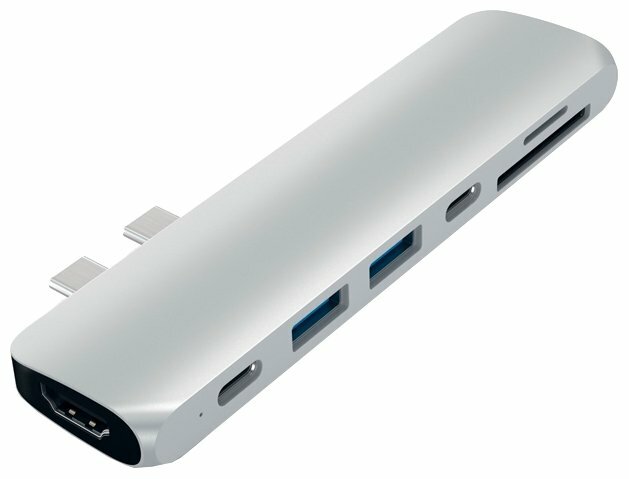 USB-концентратор Satechi Type-C Pass-Through USB Hub with USB-C Charging Port (ST-TCUP) разъемов: 3