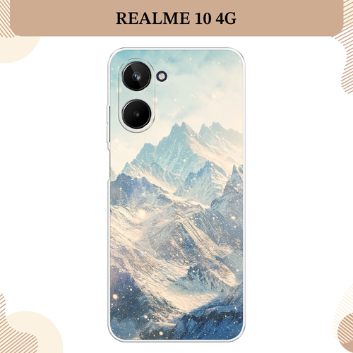 Силиконовый чехол Горы 4 на Realme 10 4G / Реалми 10 4G силиконовый чехол горы 4 на realme 9 4g реалми 9 4g