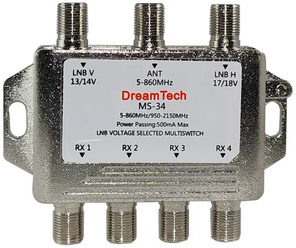 Мультисвитч радиальный DreamTech 3x4, MS-3401