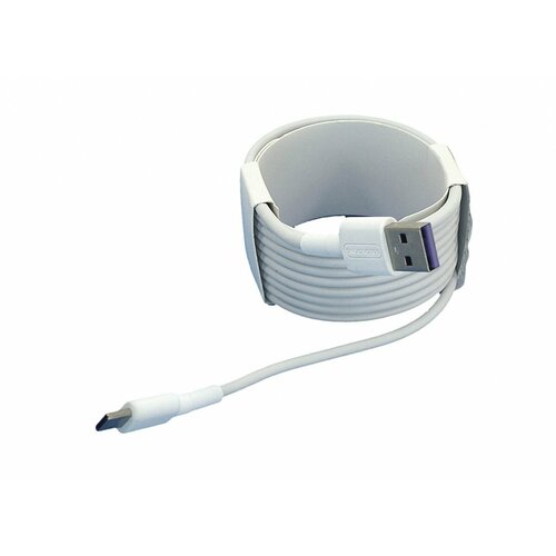 Кабель для зарядки USB - USB Type-C (Super charge), 2m. Белый кабель для зарядки usb usb type c super charge 2m белый