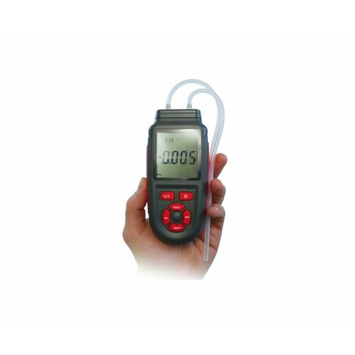 цифровой манометр ht 1895 digital manometer манометр газовый значение манометра давления манометры для измерения давления подарочная упаковка Манометр HZ168-HTI(EU) (O43229CI) с ЖК-дисплеем и с подсветкой до 3 psi - дифференциальный измеритель давления газовых сред и воды