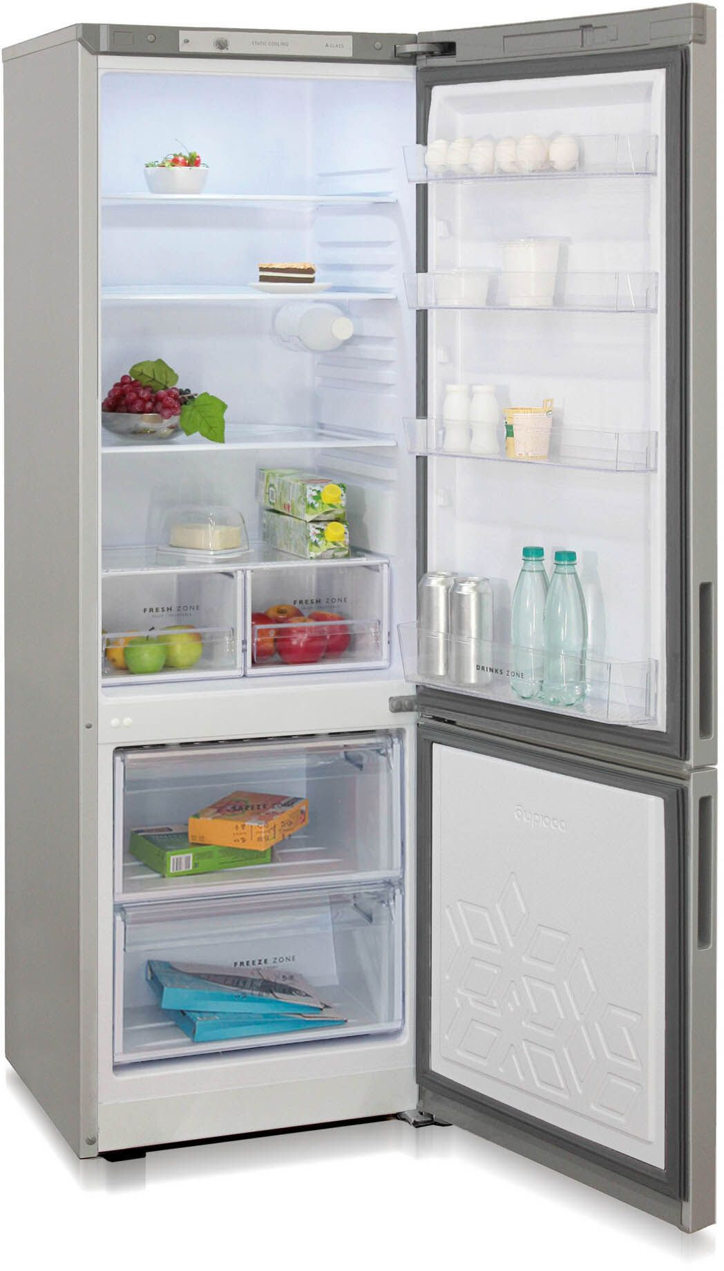 Холодильник Бирюса Б-M6032 2-хкамерн. серый металлик - фотография № 6