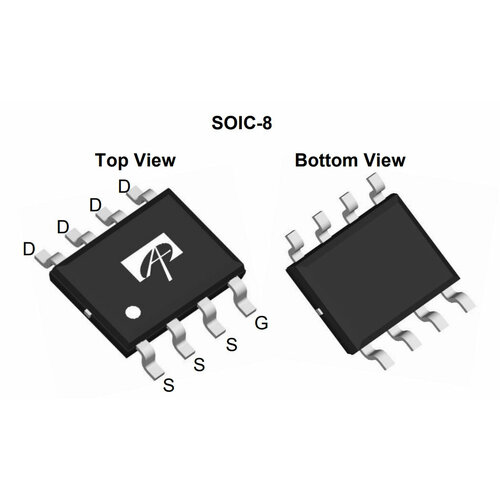 Микросхема AO4410 N-Channel MOSFET 30V 18A SO-8 13n10 10 шт лот 13n10 100v 18a to 220ab n channel qfet®новый оригинальный телефон mosfet