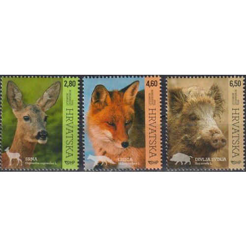 почтовые марки хорватия 2015г хорватская фауна лесные животные флора mnh Почтовые марки Хорватия 2015г. Хорватская фауна - лесные животные Флора MNH