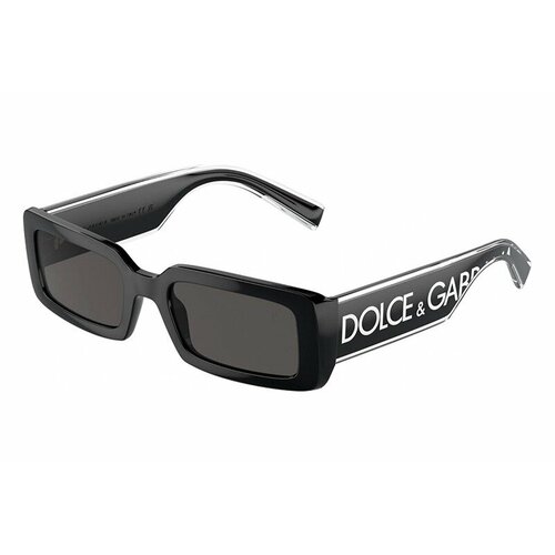 фото Солнцезащитные очки dolce & gabbana, серый, черный