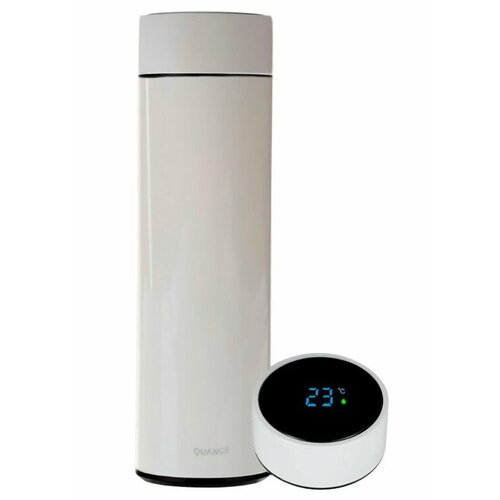 Термос с датчиком температуры Quange Temperature Display Thermos Cup 480ml (BW502) White белый, размер Ø67×222 мм