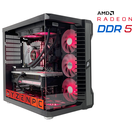 Настольный компьютер RyzenPC GAME 83508589 (AMD Ryzen 5 7600 3.8 ГГц, AMD B650, 16 DDR5, SSD: 500, AMD Radeon RX 7600 8 Гб, WI-FI, Без привода, 750 Вт, 1stPlayer SP9, ОС не установлена)