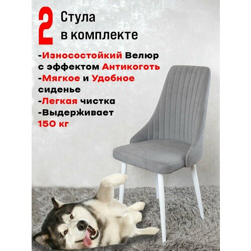фото Комплект стульев для кухни артхолдинг руссо 2 шт, серый русский стул