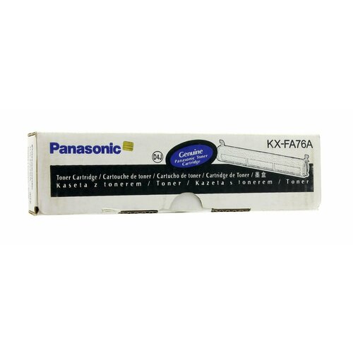 Тонер-картридж оригинальный Panasonic KX-FA76A, ресурс 2000 стр. тонер panasonic kx fa76a для panasonic kx fl501 502 503 523 flm553 flb753 758 2000 страниц