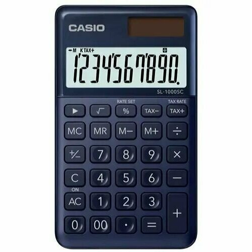 Калькулятор Casio SL-1000SC-NY-W-EP Карманный маленький калькулятор для дома школы и офиса