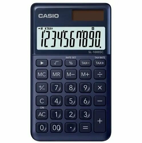Калькулятор Casio SL-1000SC-NY-W-EP Карманный маленький калькулятор для дома школы и офиса