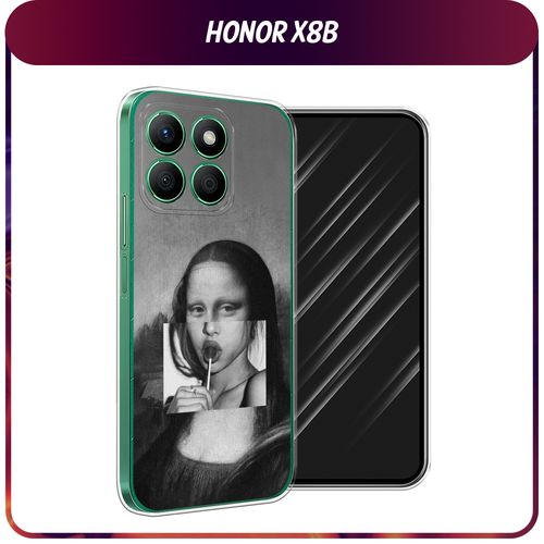 Силиконовый чехол на Honor X8B / Хонор X8B Mona Lisa sucking lollipop