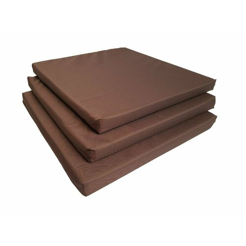 Комплект подушек для 3-х местного дивана Альтернатива, цвет коричневый