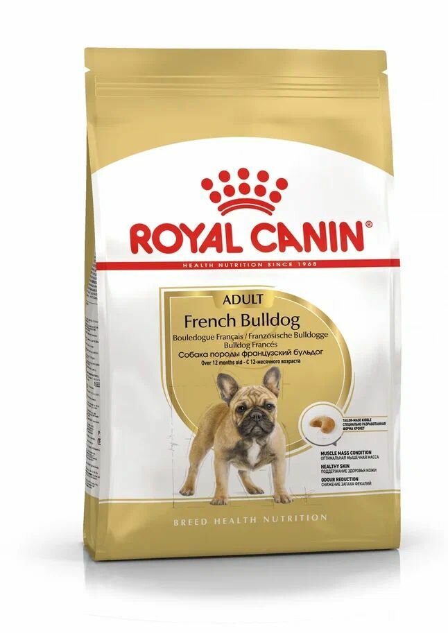Сухой корм для собак породы французский бульдог Royal Canin French Bulldog Adult, 3 кг