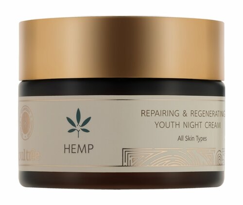 SOULTREE Hemp Youth Night Cream Крем для лица омолаживающий ночной, 50 г