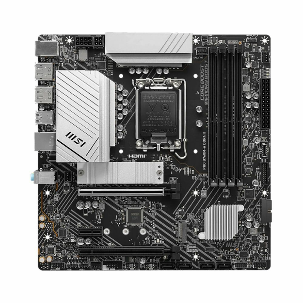 Материнская плата MSI PRO B760M-A DDR4 DDR4, B760, LGA1700 — фото 2