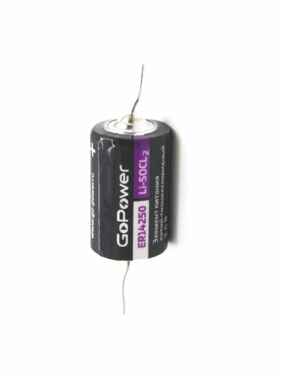 Батарейка GoPower 14250 1/2AA PC1 Li-SOCl2 3.6V (1/10/500) Батарейка GoPower 14250 1/2AA (00-00015329) - фото №6