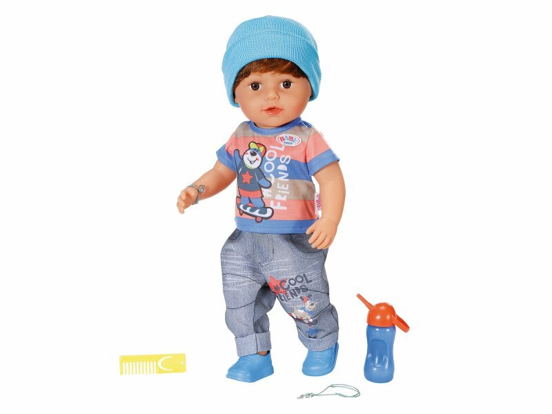 Кукла интерактивная Zapf Baby born Братик с аксессуарами, 43 см
