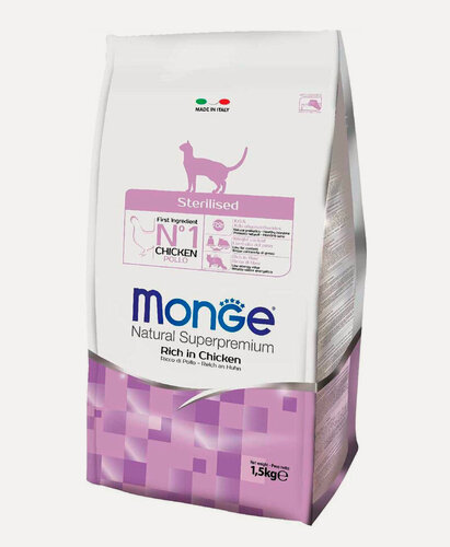 Изображение товара Monge Cat Sterilised корм для стерилизованных кошек 1,5 кг