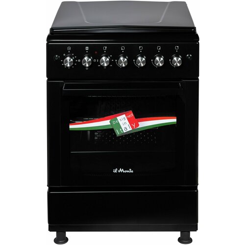 Газовая плита 60 см Чугунные решетки Электрическая духовка Конвекция Автоотключение по таймеру il Monte FO-GE6014 3489900₽