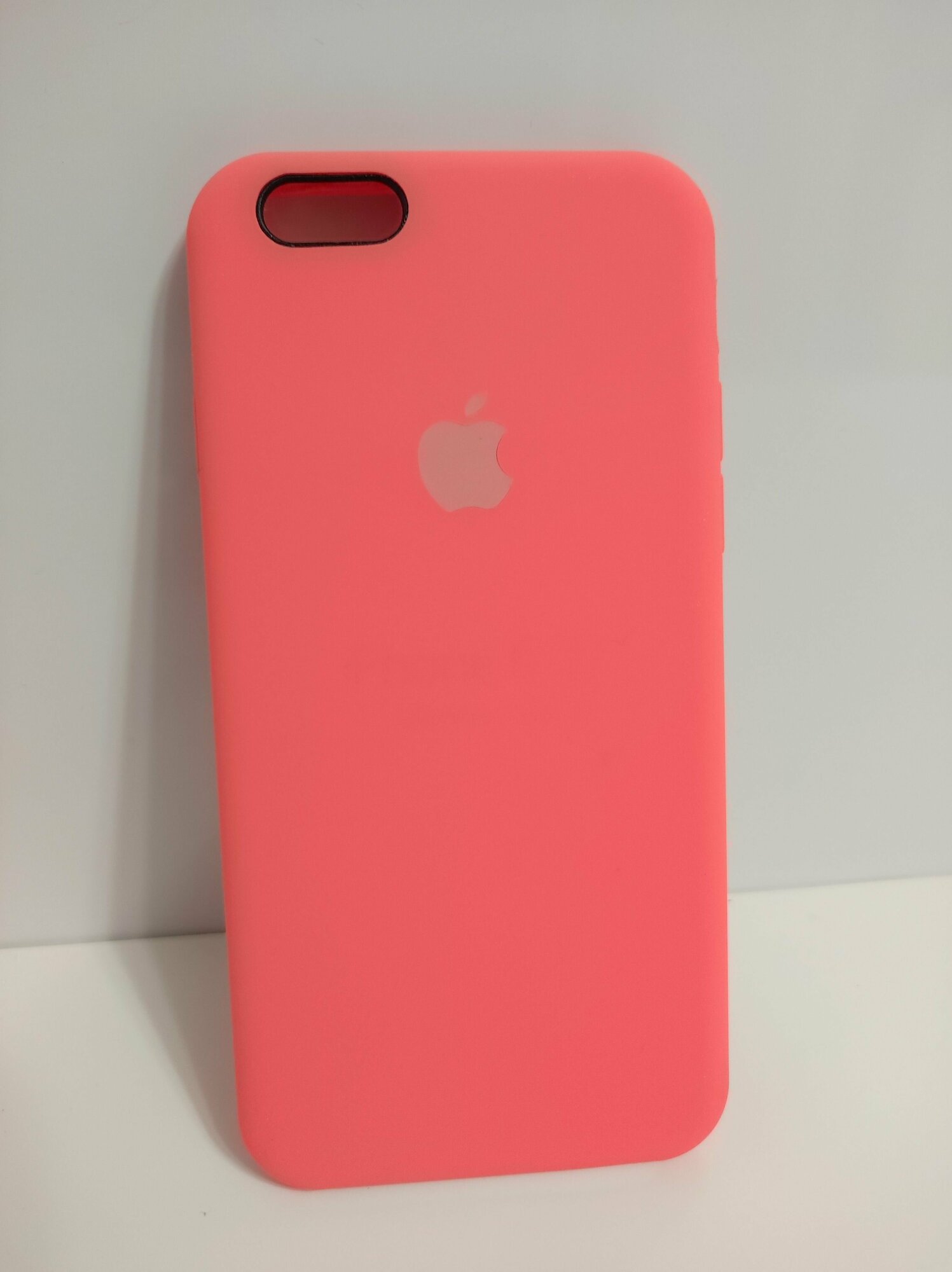 фото IPhone 6 / 6s под оригинальный чехол светло-розовый для айфон 6, 6с замша, утолщённый, противоударный Silicone case Light pink