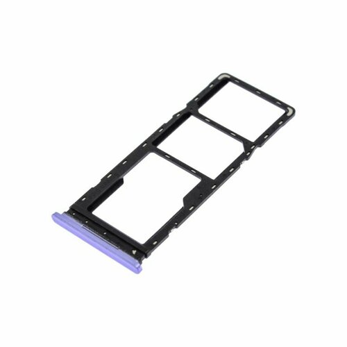 Держатель сим карты (SIM) для Tecno Spark 8C, фиолетовый контейнер для sim tecno spark 8c kg5n цвет черный 1 шт