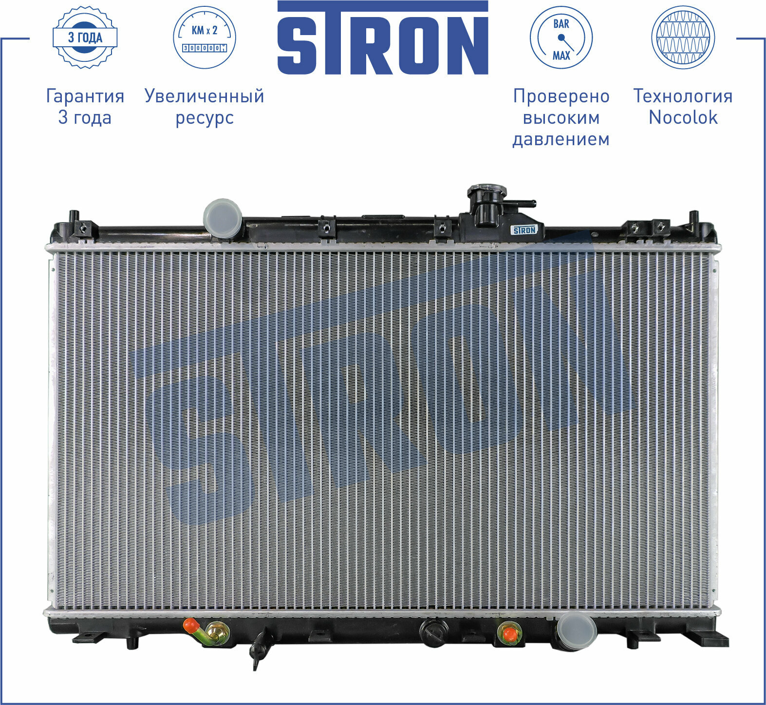 Радиатор охлаждения двигателя STRON для автомобиля HONDA CR-V II, ELEMENT I, арт. STR0307