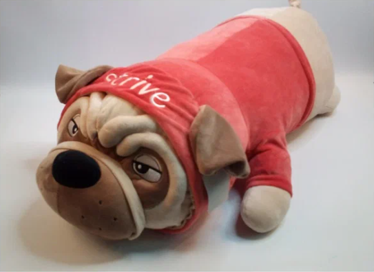 фото Мягкая игрушка Мопс / Игрушка подушка 50 см