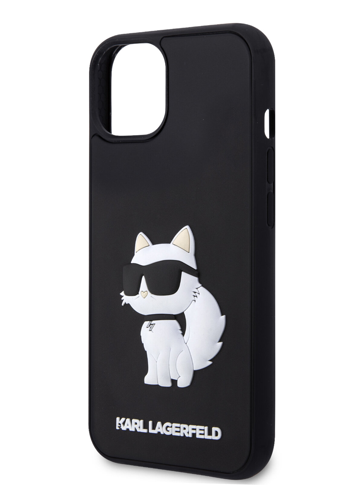 Lagerfeld для iPhone 13 чехол 3D Rubber NFT Choupette Hard Black