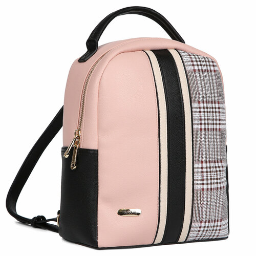 фото Рюкзак fabretti fkto37581-5, фактура стеганая, гладкая, розовый